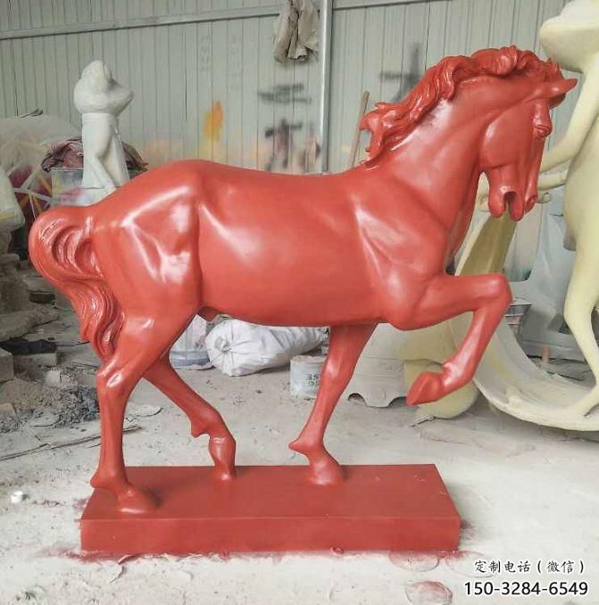 彩繪小馬雕塑預(yù)定，仿真動(dòng)物主題，噴漆工藝
