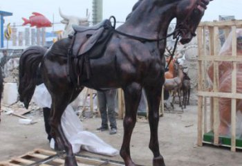 步行街小馬雕塑廠家，景觀主題，古銅工藝