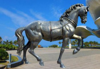 景區(qū)小馬雕塑廠家，美陳小品，噴漆工藝