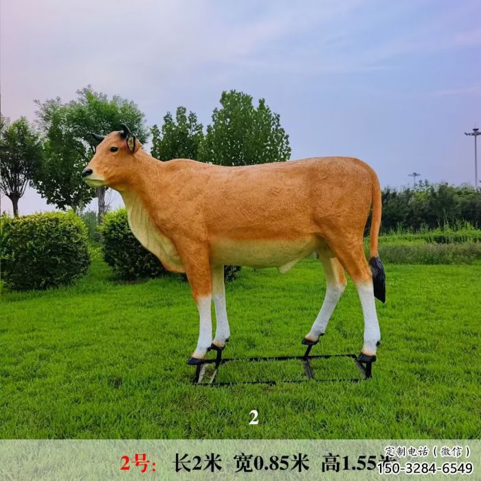 彩繪黃牛雕塑廠家 仿真雕塑 步行街?jǐn)[件