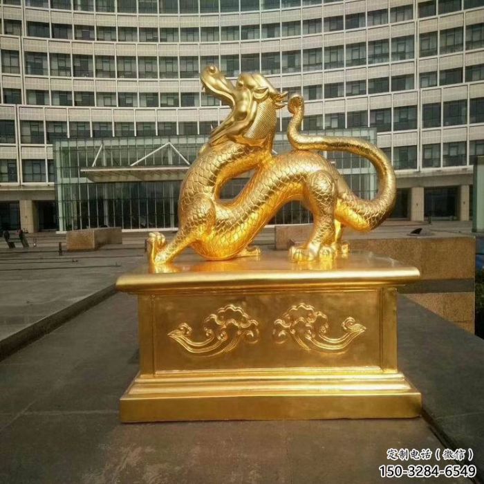 大型白虎雕塑，鍍金歐式雕塑，鍍金工藝