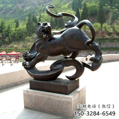 承接抽象白虎雕塑，仿古動漫雕塑，仿古擺件雕塑