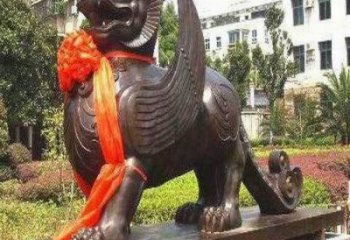 公園白虎雕塑，鍍金歐式雕塑，仿古擺件