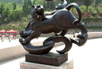 承接抽象白虎雕塑，仿古動漫雕塑，仿古擺件雕塑