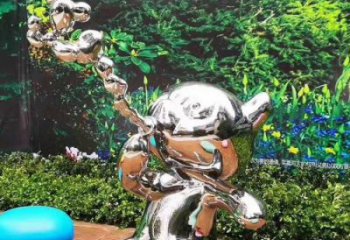 景區(qū)貓咪雕塑，動(dòng)物歐式雕塑，玻璃鋼材質(zhì)