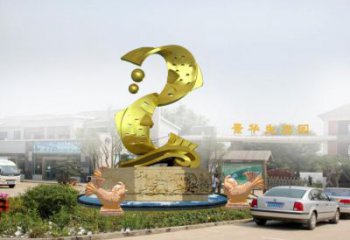 海洋館魚形雕塑，海洋生物雕塑，仿銅工藝