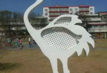 步行街白鷺雕塑，仿真鳥禽雕塑，景觀方式