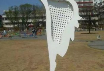 廣場白鷺雕塑，動物景觀雕塑，抽象效果