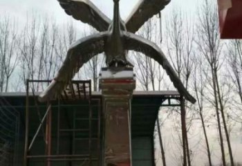 街道白鷺雕塑，鳥類景觀雕塑，美陳動物效果