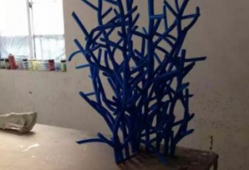 商業(yè)街海草雕塑廠家 售樓處雕塑 花卉擺件