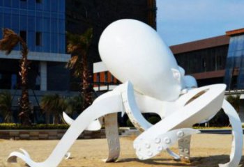 公園烏賊雕塑，生物景觀雕塑，玻璃鋼生物雕塑