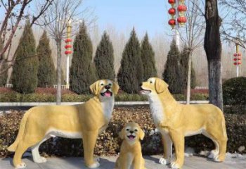 仿真哈巴狗雕塑生產(chǎn)商，玻璃鋼動(dòng)物雕塑，彩繪工藝