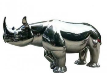 房地產犀牛雕塑，仿古動物雕塑，鏡面制造