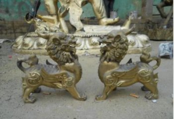 城市貔貅雕塑，動(dòng)物美陳雕塑，古銅效果