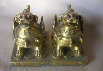 大型戶外貔貅雕塑，動(dòng)物景觀雕塑，抽象效果