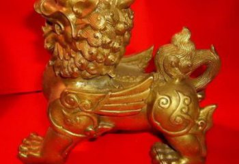 公園貔貅雕塑，景觀廣場雕塑，玻璃鋼仿銅工藝