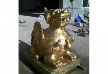 景區貔貅雕塑，戶外歐式雕塑，玻璃鋼材質