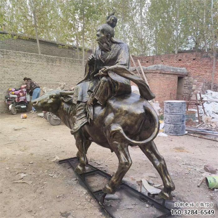 景區老牛雕塑，仿古動物雕塑，鐵藝材質