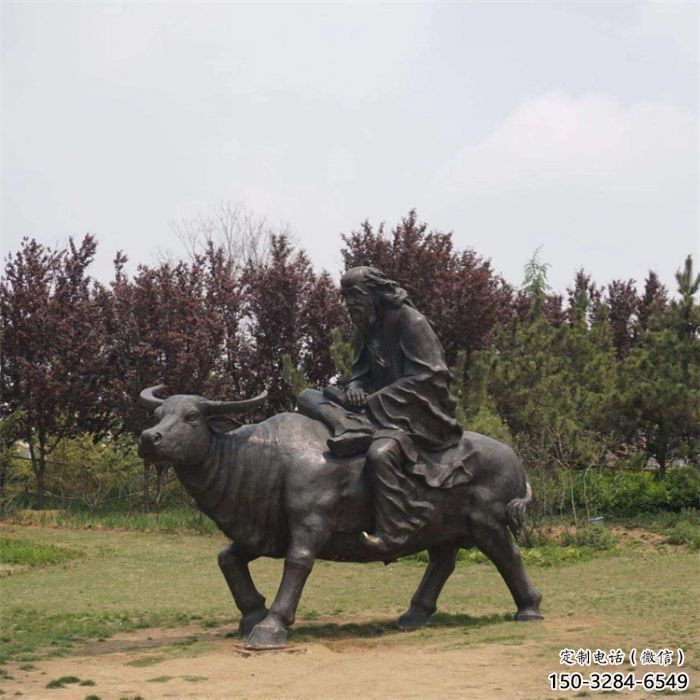 庭院老牛雕塑，仿真動物雕塑，美陳形式