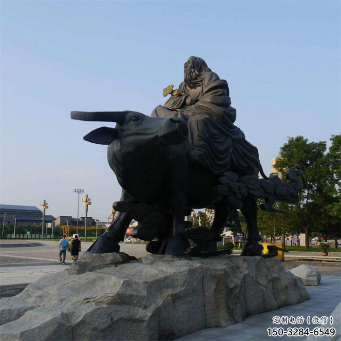 園林老牛雕塑，噴漆牛離地塑，仿真動物形式