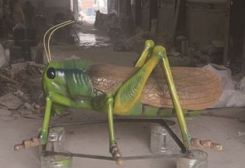 仿真蝗蟲雕塑廠家，仿真昆蟲雕塑，彩繪工藝