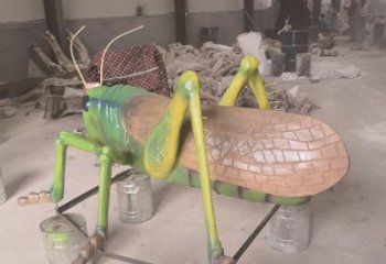 廣場蝗蟲雕塑，鏤彩繪昆蟲雕塑，烤漆工藝制造