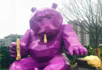 公園黑熊雕塑 酒店門口雕塑 彩繪擺件
