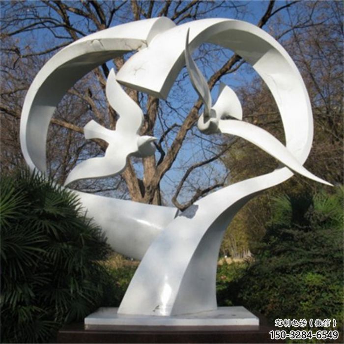 售樓部鴿子雕塑，仿真鳥類雕塑，彩繪題材