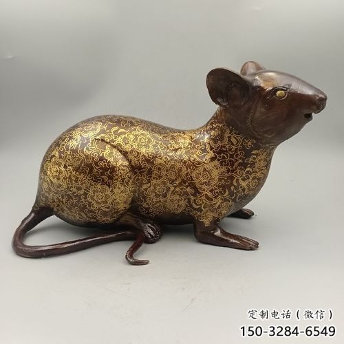 大型老鼠雕塑，仿真動物雕塑，仿古擺件