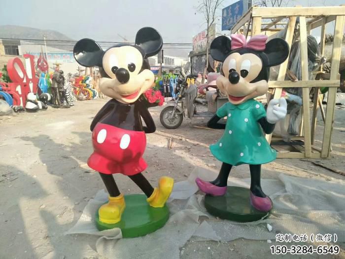 動漫老鼠雕塑，彩繪動物雕塑，仿真工藝