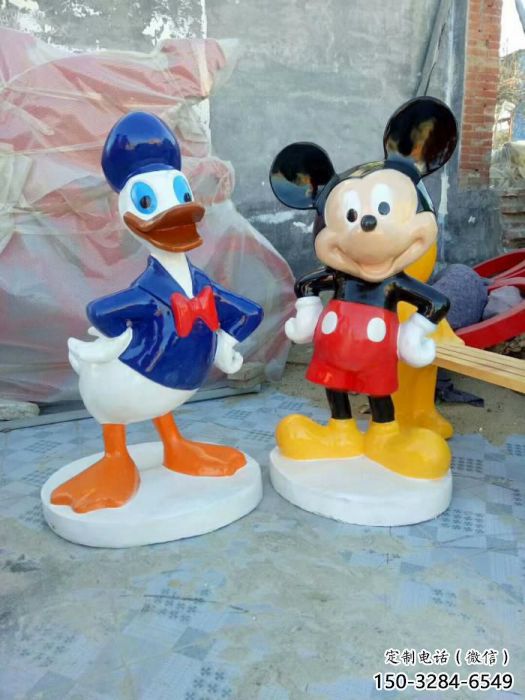 卡通老鼠雕塑，動漫動物雕塑，仿真工藝