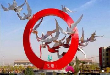 公園鴿子雕塑，彩繪動物雕塑，烤漆工藝