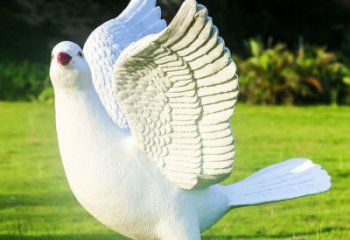 廣場鴿子雕塑，仿真鳥類雕塑，彩繪工藝制造