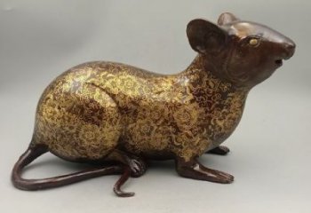 大型老鼠雕塑，仿真動物雕塑，仿古擺件