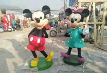 動漫老鼠雕塑，彩繪動物雕塑，仿真工藝