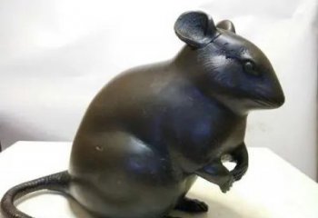 老鼠雕塑，鍍銅動物雕塑，仿真工藝