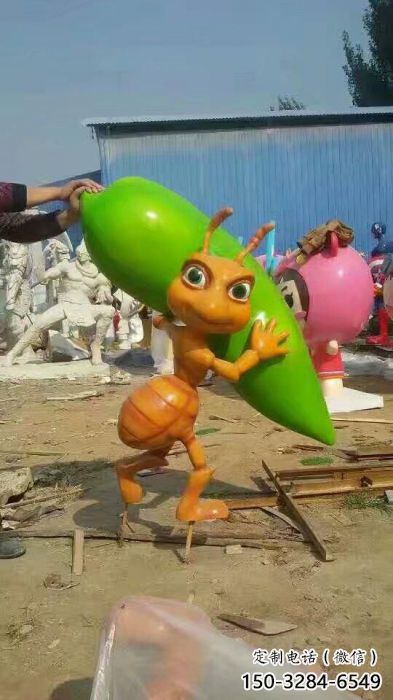 景區蟲子雕塑，卡通動物雕塑，戶外公園擺件