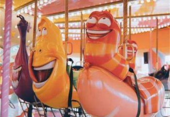 彩繪蟲子雕塑，大型廣場雕塑，抽象效果