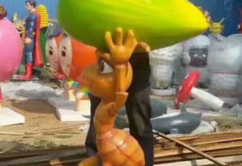 彩繪蟲子雕塑，卡通雕塑，仿真工藝