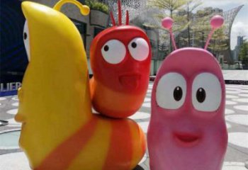 售樓部蟲子雕塑，彩繪戶外雕塑，動(dòng)漫題材