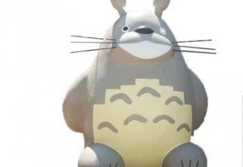 動漫卡通龍貓雕塑，彩繪雕塑，噴漆工藝