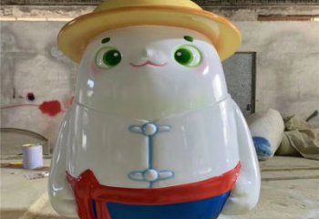 廣場龍貓雕塑，卡通動物雕塑，彩繪制造