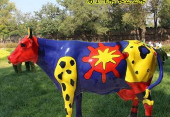 公園公牛雕塑廠家 酒店門口雕塑 彩繪擺件