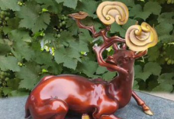 廣場馴鹿雕塑，動物彩繪雕塑，抽象效果