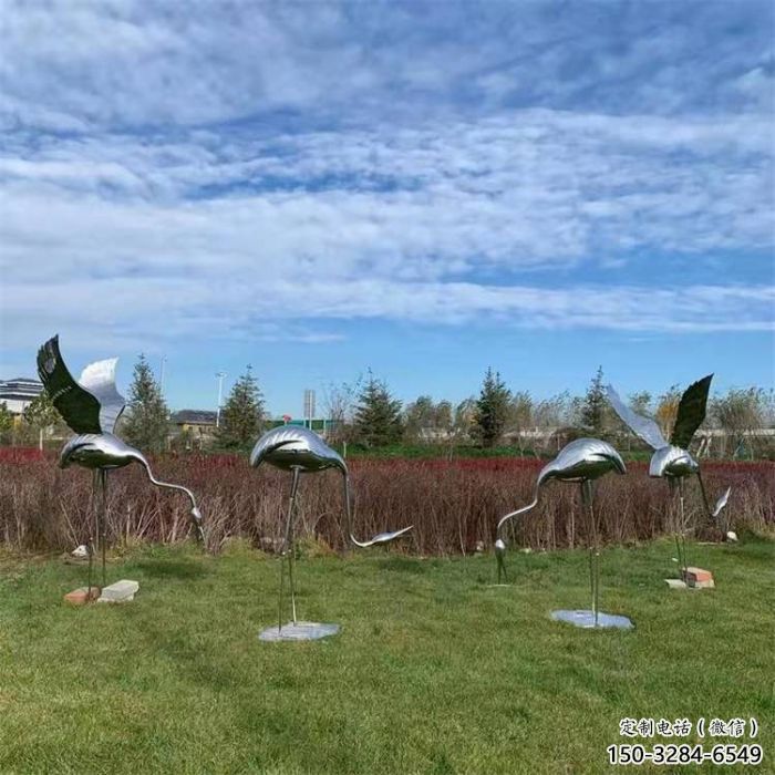 風(fēng)景區(qū)白鶴雕塑廠(chǎng)家 售樓處廣場(chǎng)雕塑 仿古擺件