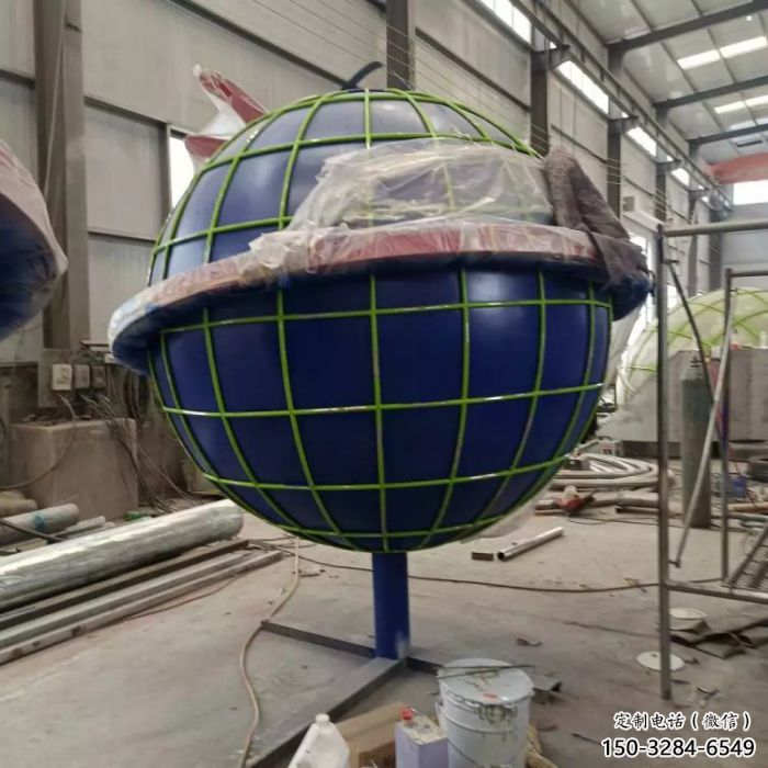 地球雕塑標(biāo)準(zhǔn)，烤漆工藝，不銹鋼地球雕塑精品