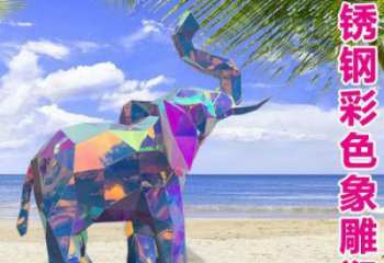 商場大象雕塑展品，景觀概念，景觀烤漆大象雕塑優選