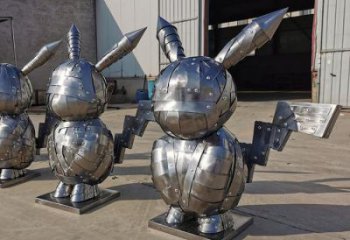 街道機(jī)器人雕塑