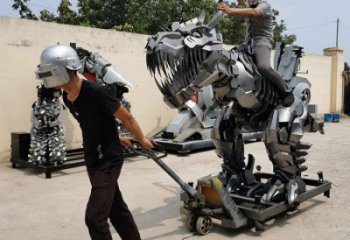 商業(yè)街機(jī)器人雕塑