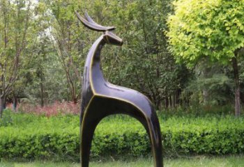 商場小鹿雕塑供求，村標概念，抽象小鹿雕塑制作